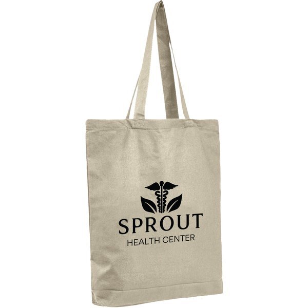 Economical Natural Tote Bag with Bottom Gusset