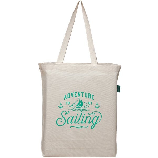 Organic Medium Cotton Tote Bag with Bottom Gusset