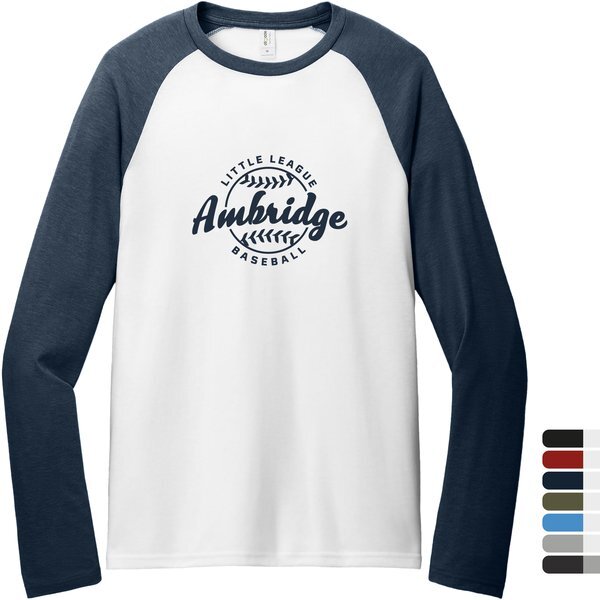 Allmade® Tri-Blend Long Sleeve Colorblock Raglan Unisex Tee