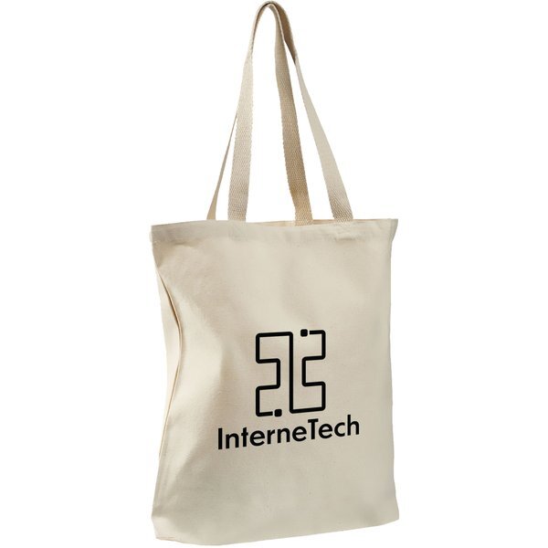Promotional Natural Tote bag with Bottom Gusset