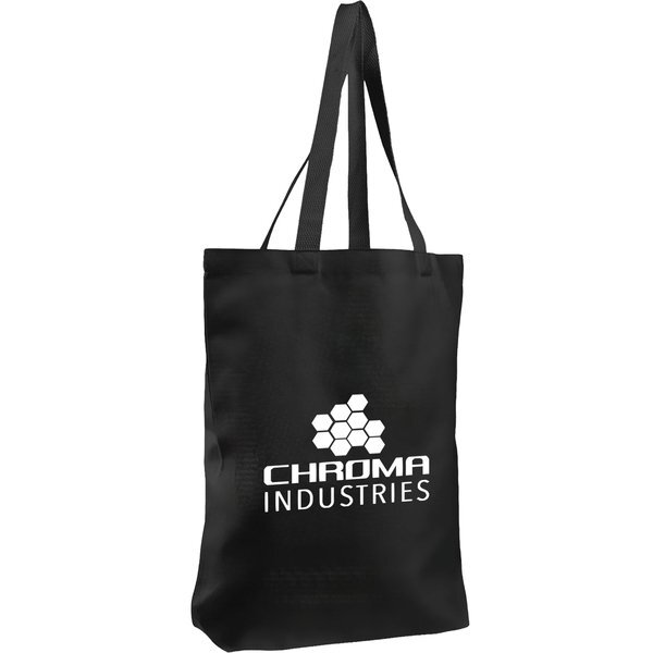 Promotional Black Tote bag with Bottom Gusset