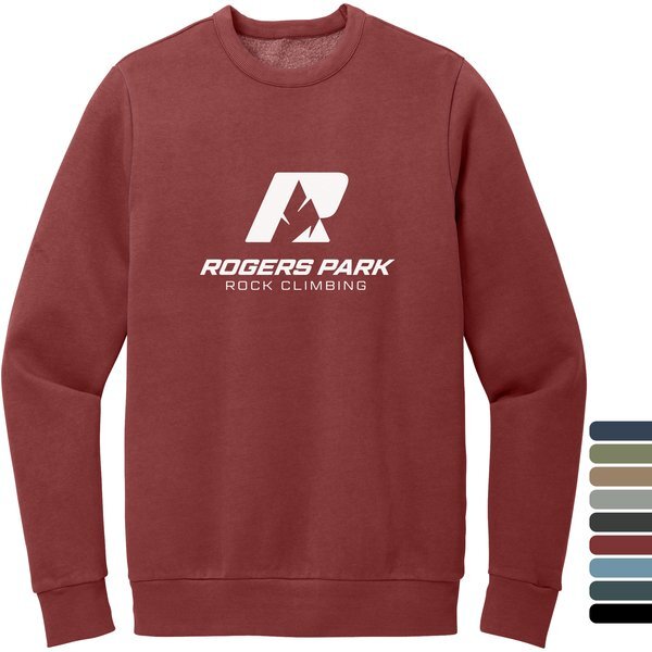 District® District Wash™ Fleece Cotton/Poly Unisex Crew