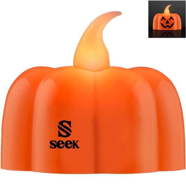 Pumpkin LED Tea Light Candle