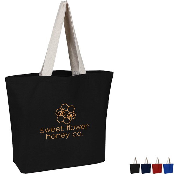 Color Cotton Canvas Beach Bag