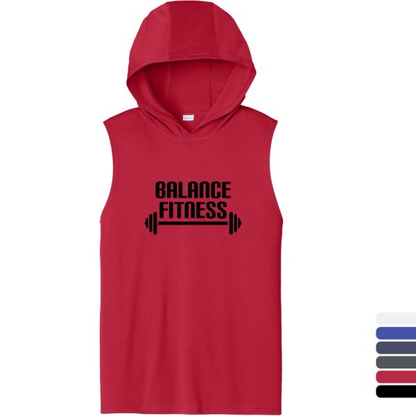 Sport-Tek® Competitor™ Poly Sleeveless Unisex Hoodie