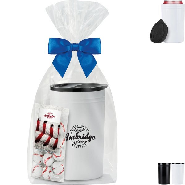 Chocolate Baseballs & Tumbler/Can Insulator Gift Set
