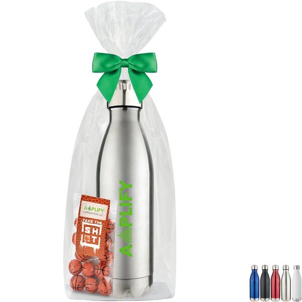 Chocolate Basketballs & Vacuum Insulated Bottle Gift Set