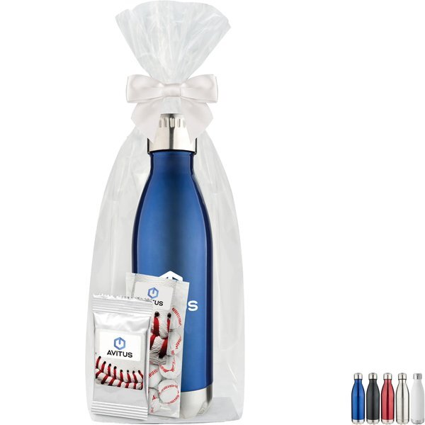 Chocolate Baseballs, Gatorade® Packet & Vacuum Insulated Bottle Gift Set