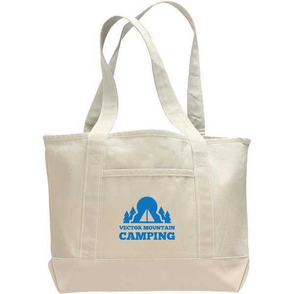 Deluxe Natural Cotton Shopping Tote Bag