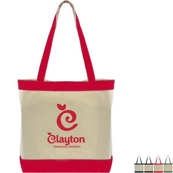 Stylish Cotton Two Tone Tote bag