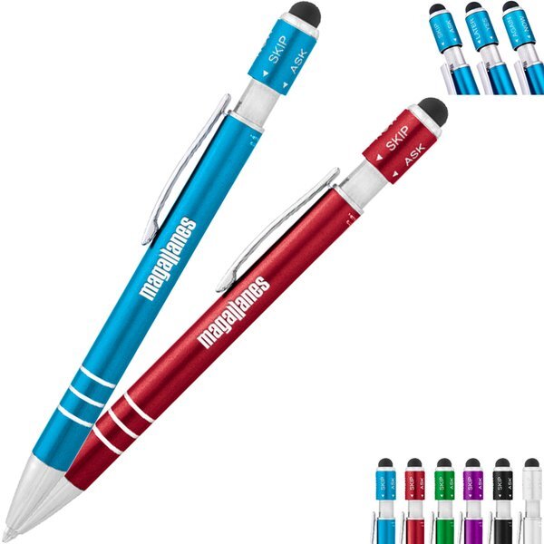 Recycled Aluminum Spin Game Top Stylus Pen