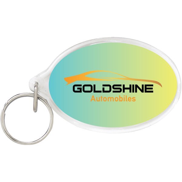 Oval Acrylic Key Tag