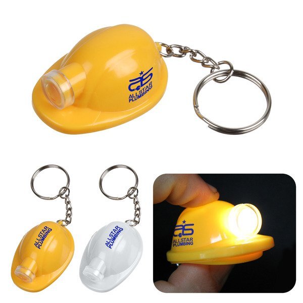 LED Hard hat Keychain Light