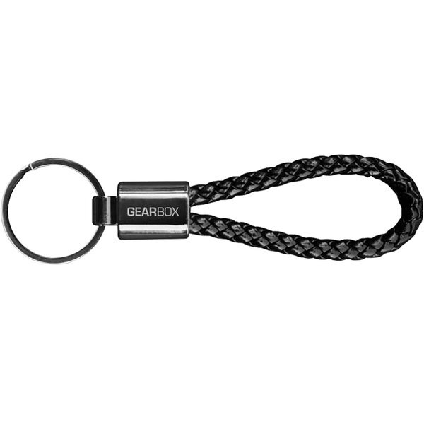 Gunmetal Braided Key Chain