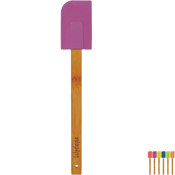 Silicone Spatula with Bamboo Handle, 11-3/4"