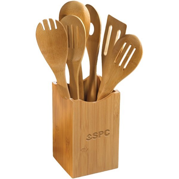 Bamboo 7-Piece Utensil Set | Promotions Now