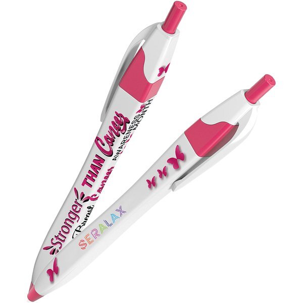 Squared Breast Cancer Awareness Design Click Pen™