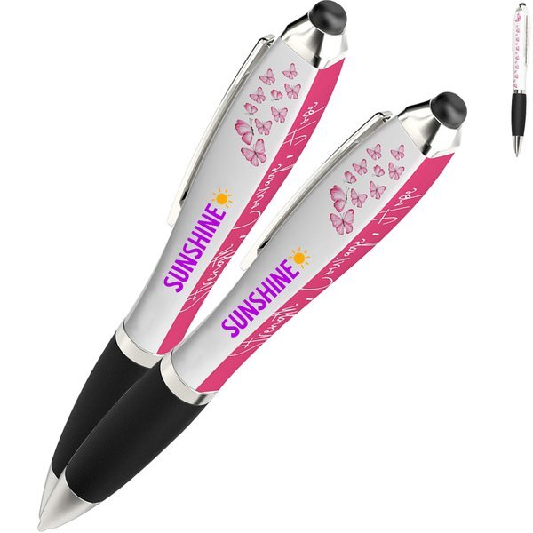 Squared Breast Cancer Awareness Design Twist Action Pen™