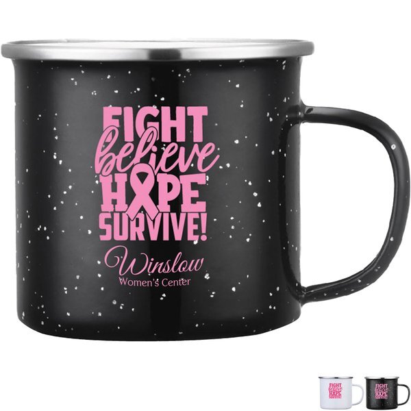 Breast Cancer Awareness Design Stainless Steel Mug, 16oz.