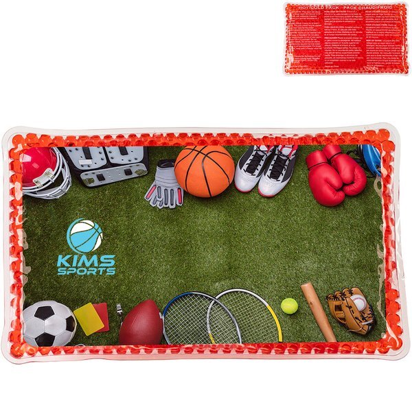 Team Sports Rectangle Large Aqua Pearls™ Hot & Cold Pack