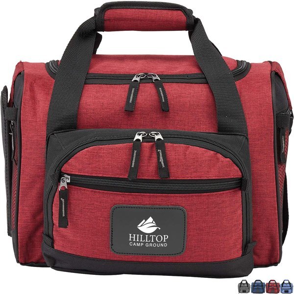 Convertible Heather Polyester 12-Can Duffel Cooler