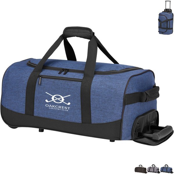 Rolling 600D Polyester Carry-On Duffel