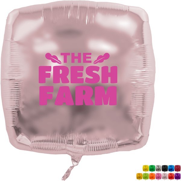 Square Helium Saver XtraLife® Foil Balloon, 22"