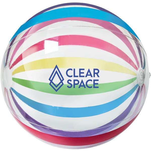 Multi-Color Striped Beach Ball, 16"