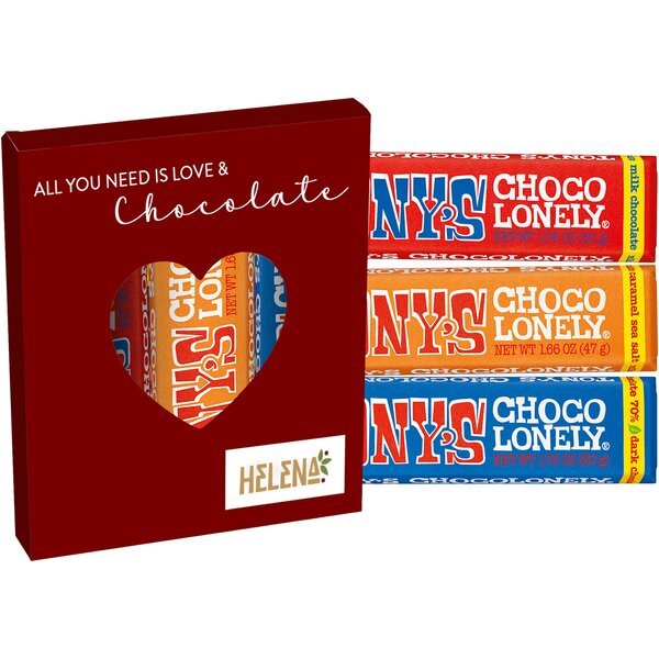 Tony's Chocolonely® Bars in Heart Window Box