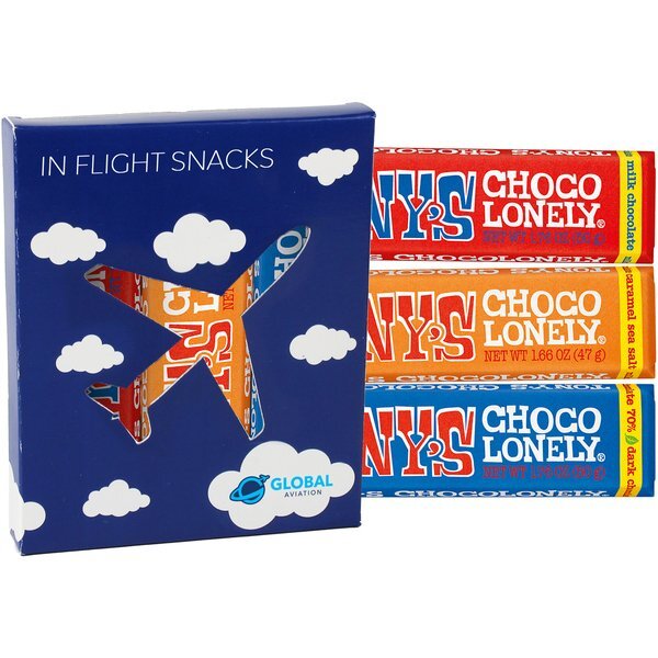 Tony's Chocolonely® Bars in Plane Window Box