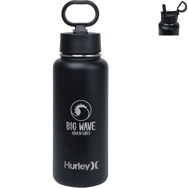 Hurley® Oasis Vacuum Insulated Water Bottle, 32oz.