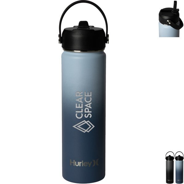 Hurley® Oasis Flip Top Spout Gradient Vacuum Insulated Water Bottle, 20oz.