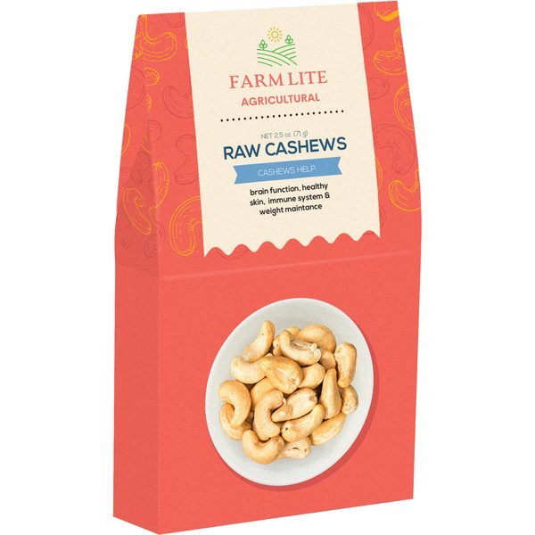 Raw Cashews Health & Wellness Gable Box, 2.5 oz.