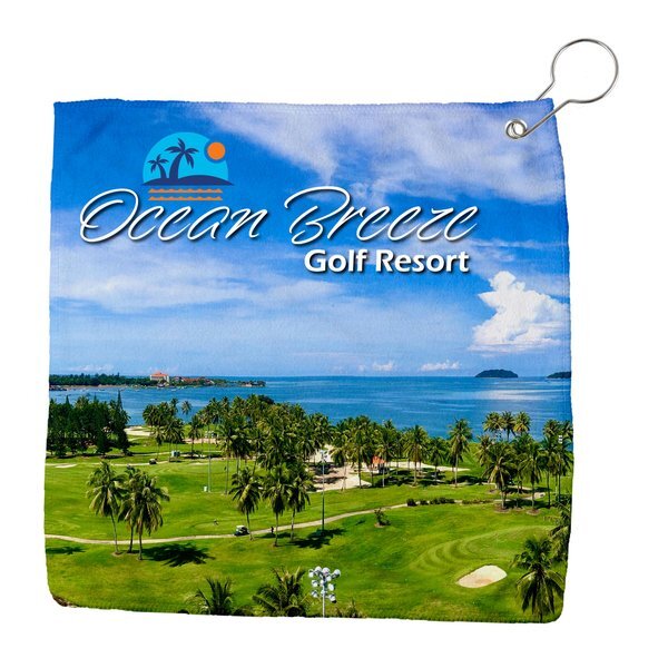 Micro-Fiber Sublimated Golf Towel