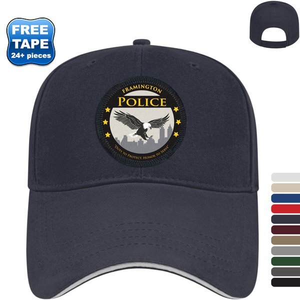 X-Tra Value Brushed Cotton Twill Constructed Sandwich Cap with Sublimated Patch