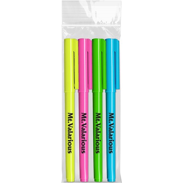 Brite Spots® 4 Pack Pocket Highlighters