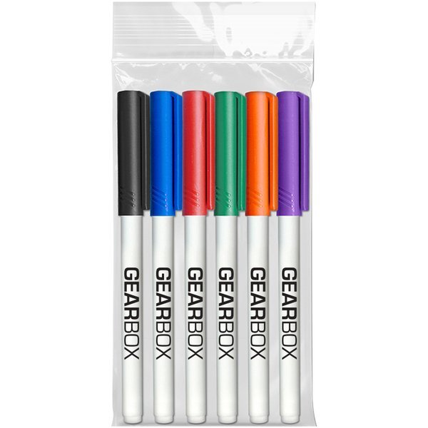 Fine Point 6 Pack Dry Erase Marker