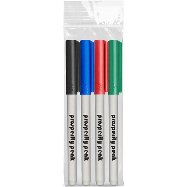 Fine Point 4 Pack Wet Erase Marker