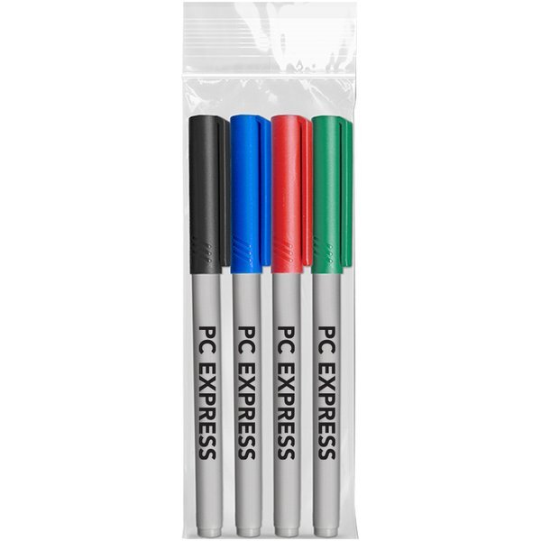 Fine Tip 4 Pack Permanent Marker