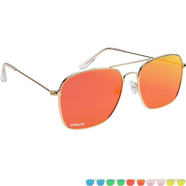 Aviator Sunglasses w/ Mirror Lenses