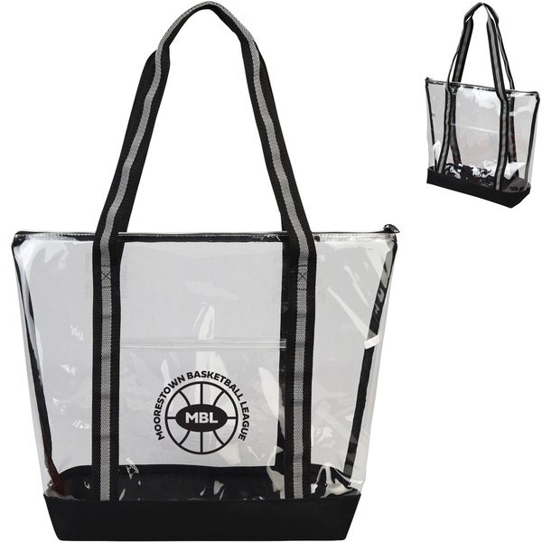 Capitola Clear TPU Zippered Tote