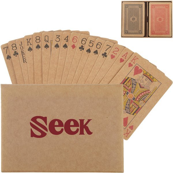 Jack 2-Pack Kraft Paper Playing Card Set