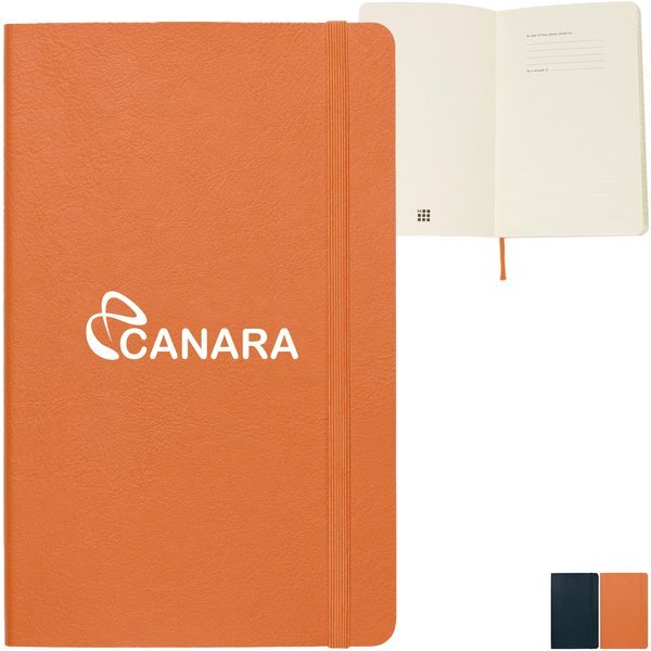 Moleskine® Precious & Ethical Vegan Soft Cover Ruled Large Notebook, 5-1/4" x 8-1/4"