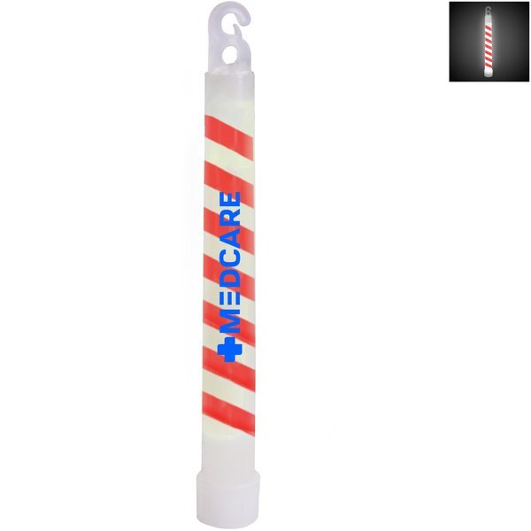 Candy Cane Glow Stick, 6"