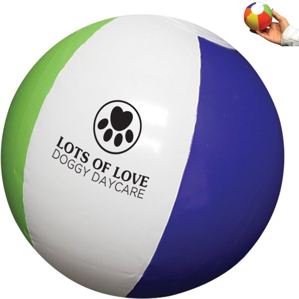 Mini Inflatable Beach Ball, 6"