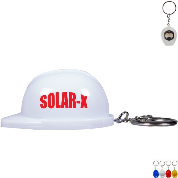 Construction Hat Bottle Opener Key Tag