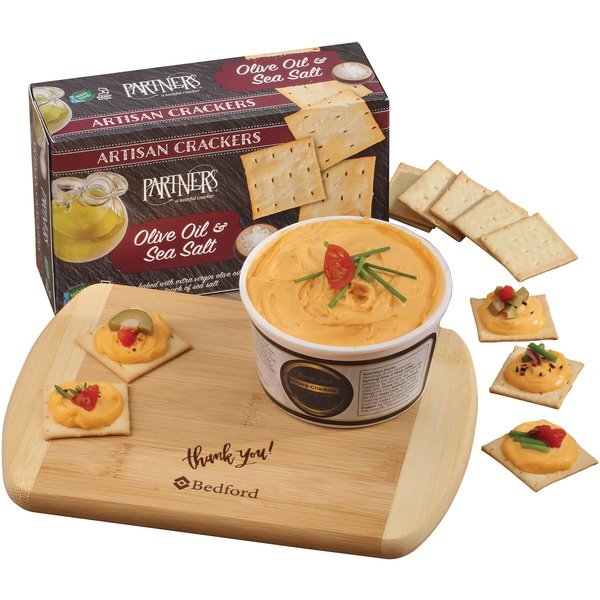 Wisconsin Cheese & Crackers with Cutting Board