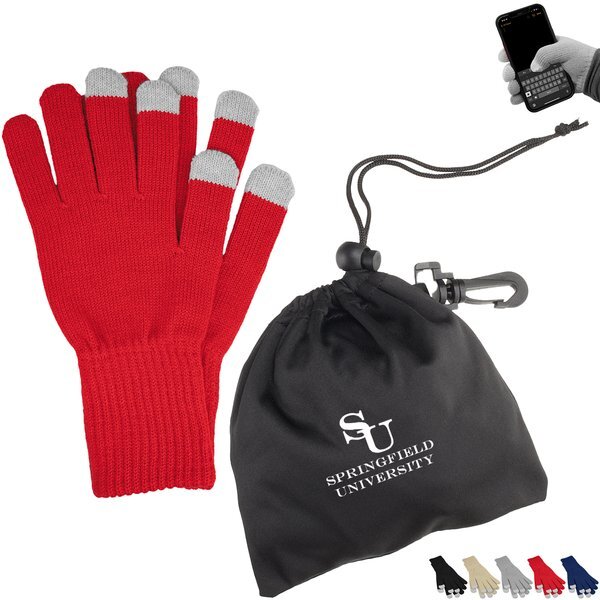 Touch Screen Gloves in rPET Pouch