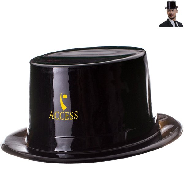 Black Plastic Top Hat