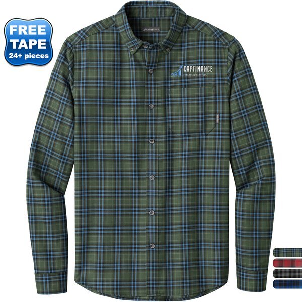 Eddie Bauer® Long Sleeve Favorite Flannel Plaid Men's Shirt